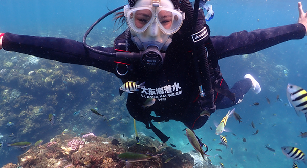 大东海敖游潜水