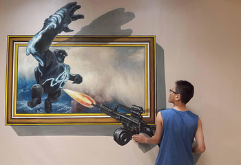 魔幻3D画展（3D电影主题立体画）第 1 张图片