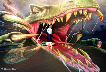 大雁塔3D魔幻画展第 5 张图片