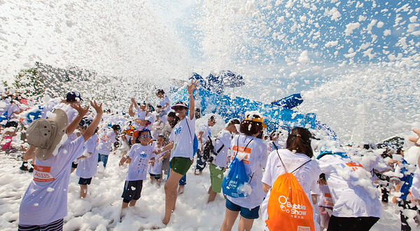 亲子彩虹泡泡跑