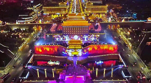 西安城墙灯会