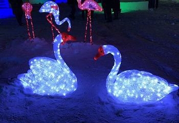 包头市固阳县“梅令花海”冰雪艺术游园会第 4 张图片