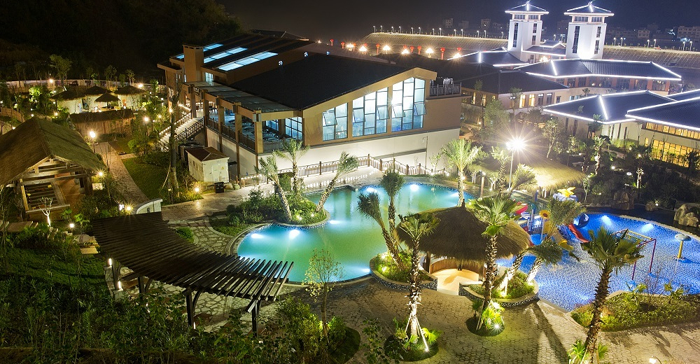 思南九天温泉酒店 温泉汤别墅 九天温泉 六人自由行