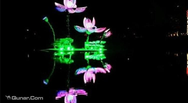 静逸清水幕激光灯光节