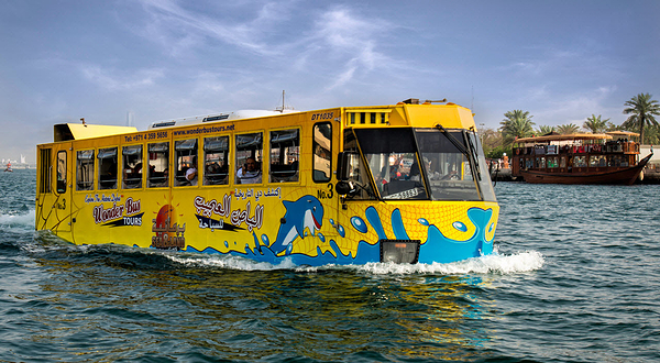 迪拜观光巴士水陆两栖观光游览