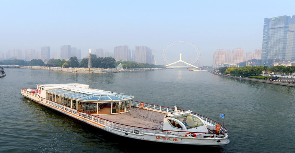 天津海河游船 天津之眼摩天轮,高端夜游 vip小包团2人起发【儿童 15