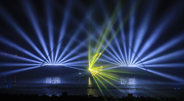 《水舞孝义》大型水上实景光舞秀