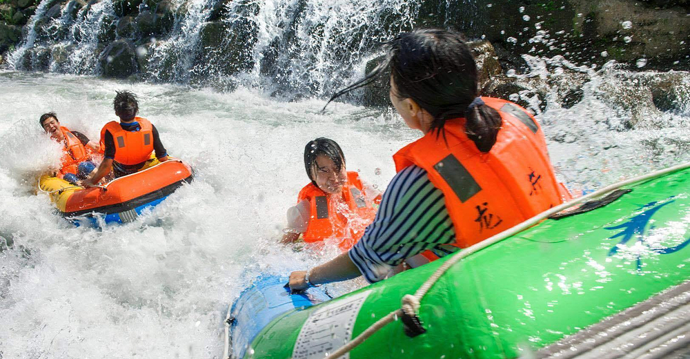 临安龙井峡漂流成人票(含景交)