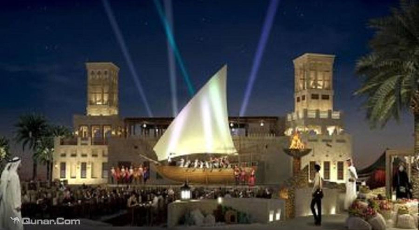 迪拜苏丹国王的沙漠夜宴