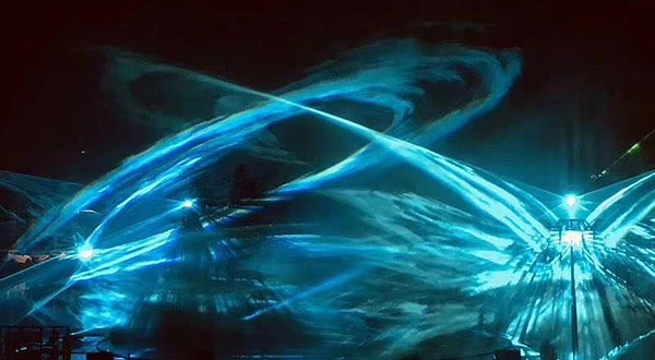 包头赛汗塔拉城中草原灯光秀