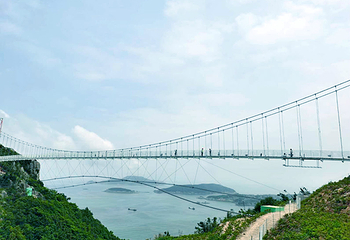 温岭山海之韵高空玻璃桥观景第 1 张图片