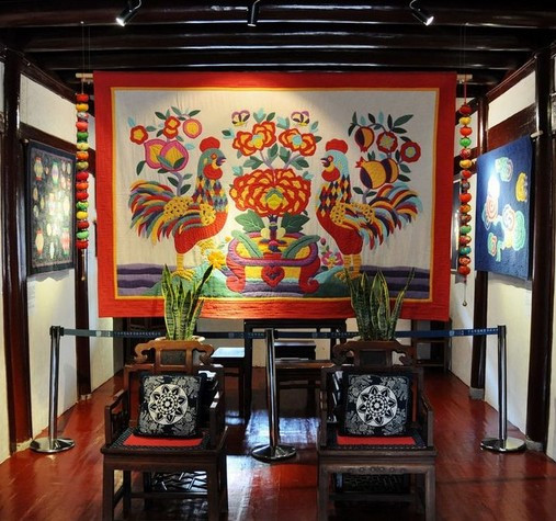 慈城古建筑群冯岳彩绘台门