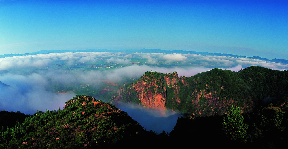 琼台仙谷,石梁飞瀑,天台县_大山谷图库