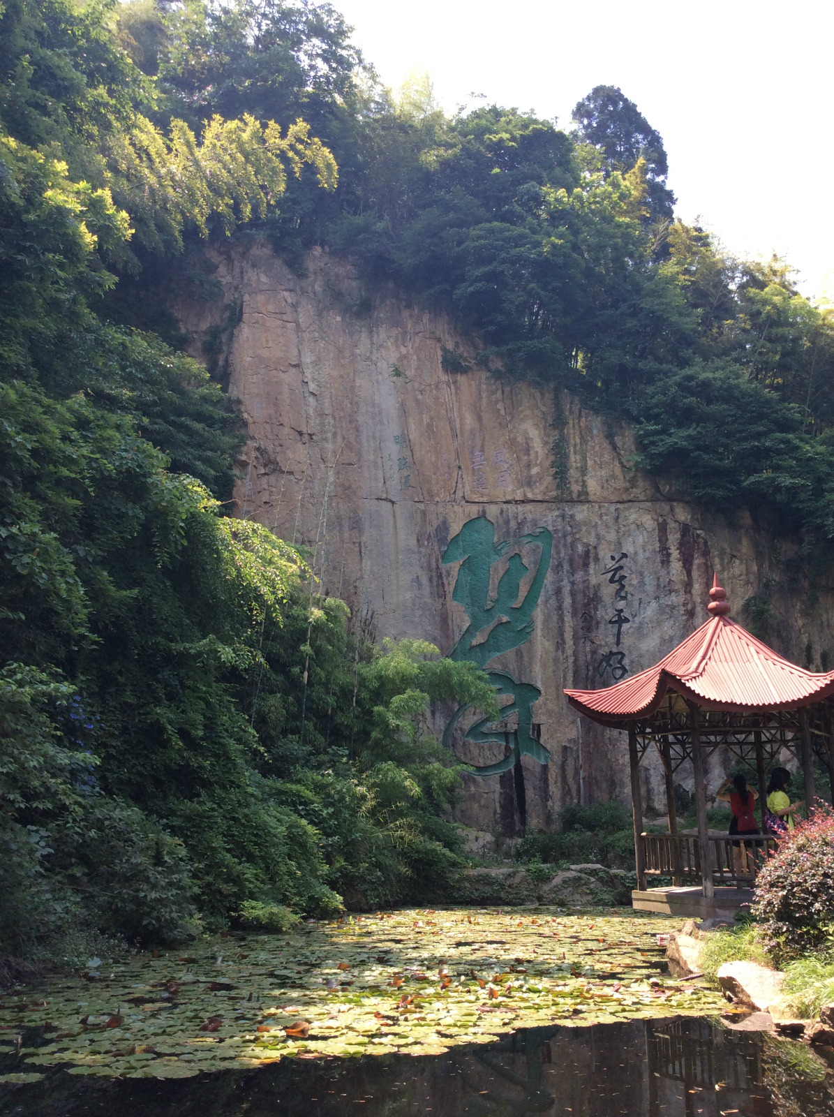 滴翠潭是莫干山风景区中比较出名的一个景点基本上大家都会来这里看一