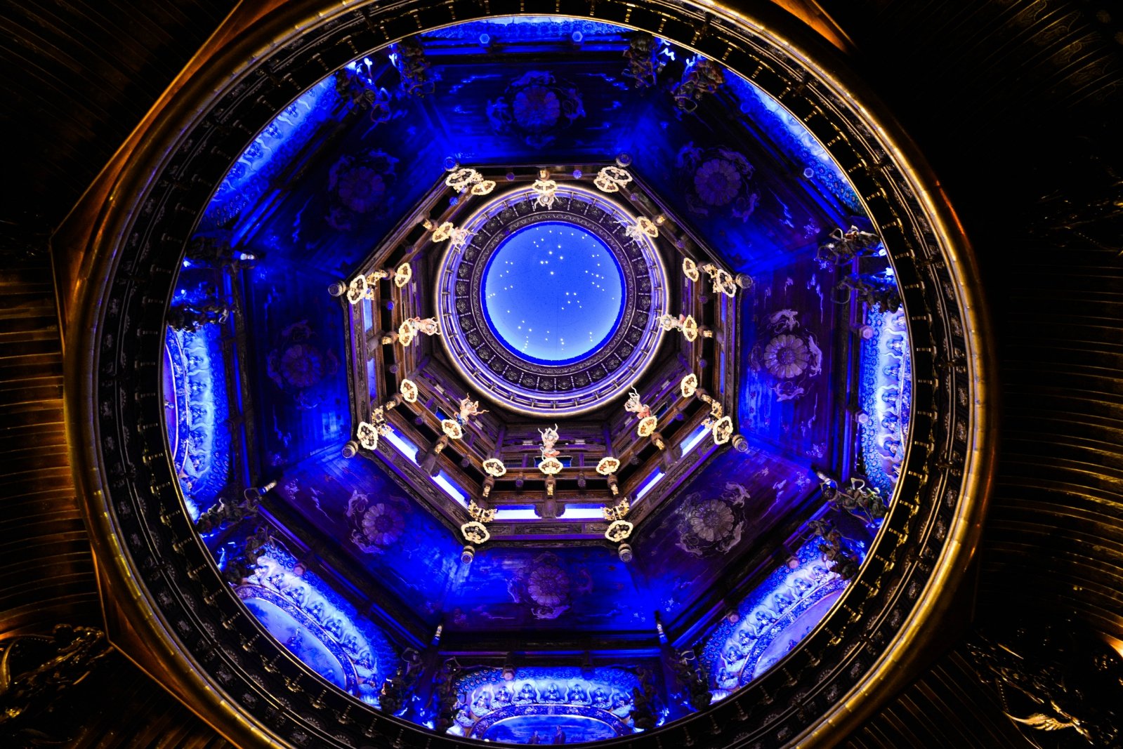 2023灵山梵宫游玩攻略,.的环形布幕,震撼感极强,.【去哪儿攻略】