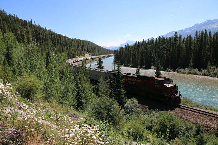2017大约40分钟的时间等来了一列上百节车厢