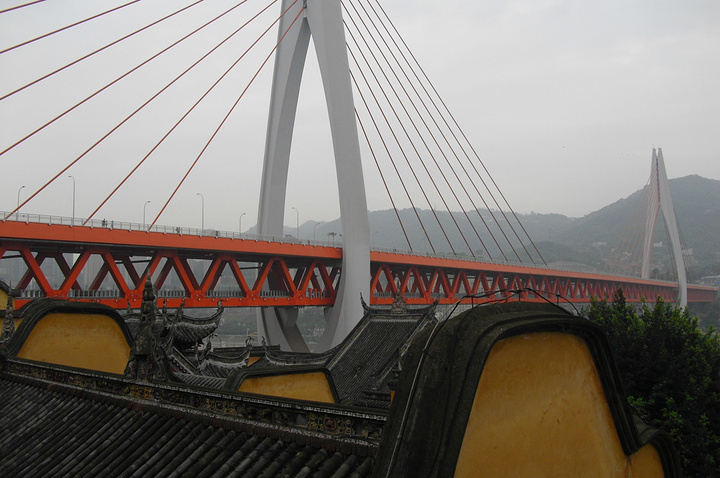 走过那些小巷,我们走了重庆长江大桥,桥不长大约1000米.