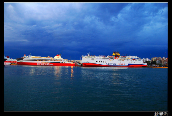 上帝洒落一地的蓝,希腊