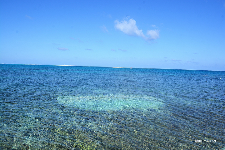 "是因为清澈的海水深浅不一所致靠近岛屿的地方，水位较浅，因而是翡翠般的绿色，靠近深海的地方，水位..._银屿"的评论图片