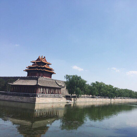 公园里有很多皇家符号,这是有名的九龙壁,用七