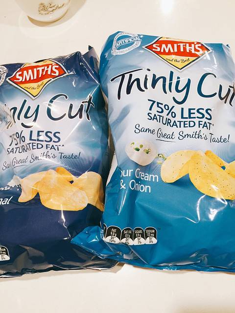 no.1—smiths薯片(原味和香葱味)