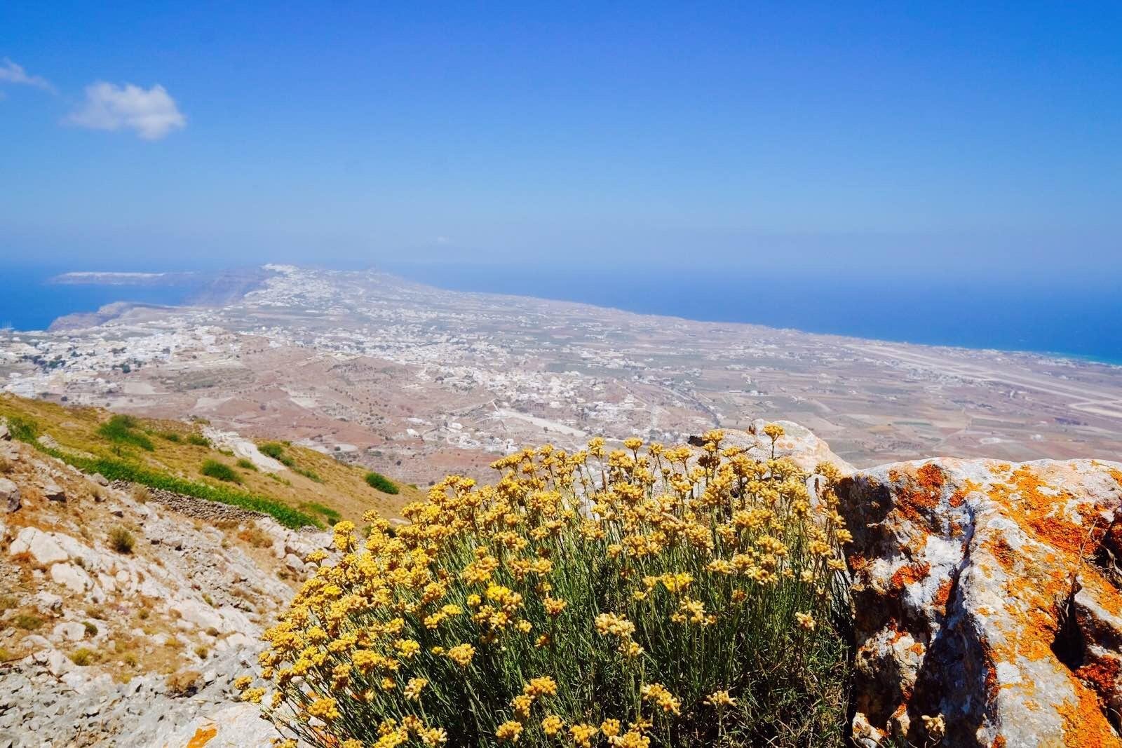 圣岛最高处,无限风光在顶峰.最有名的是vinsanto葡萄酒.