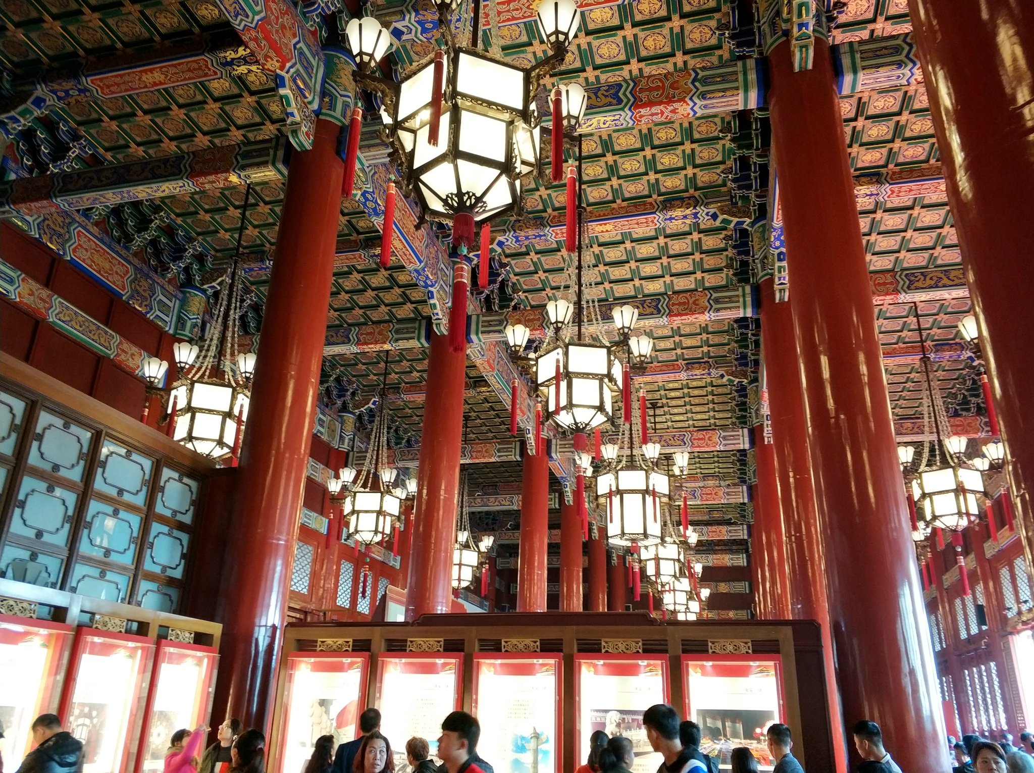 城楼上向北眺望故宫城楼上向南人民英雄纪念碑剧场出