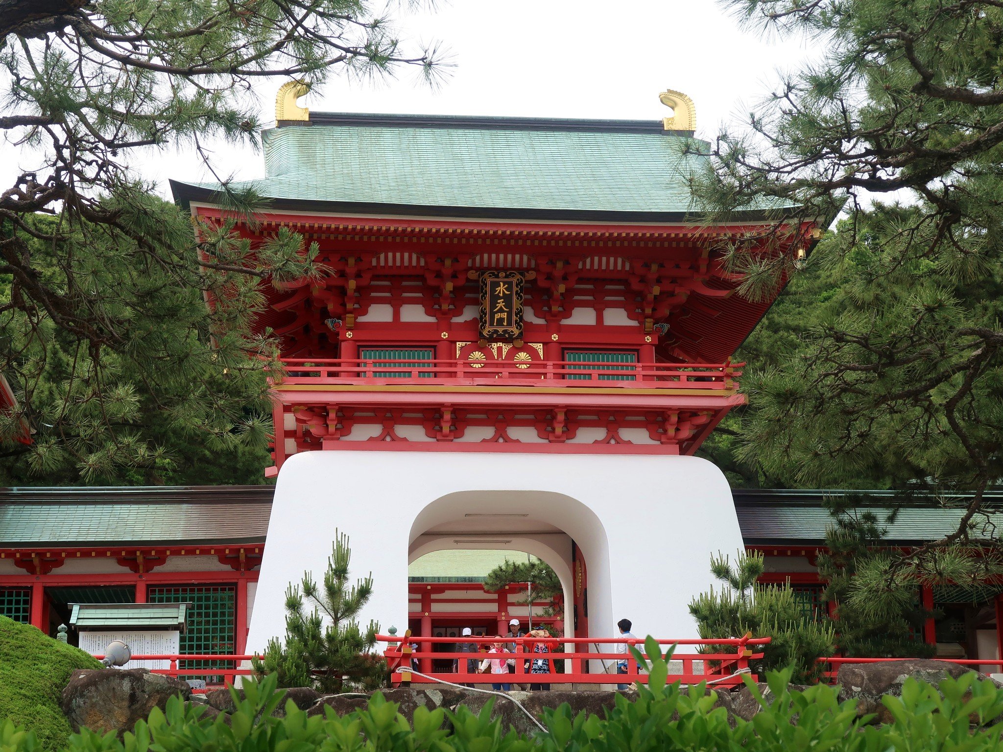 走路的途中经过了赤间神宫本以为逃过了旅行的路线结