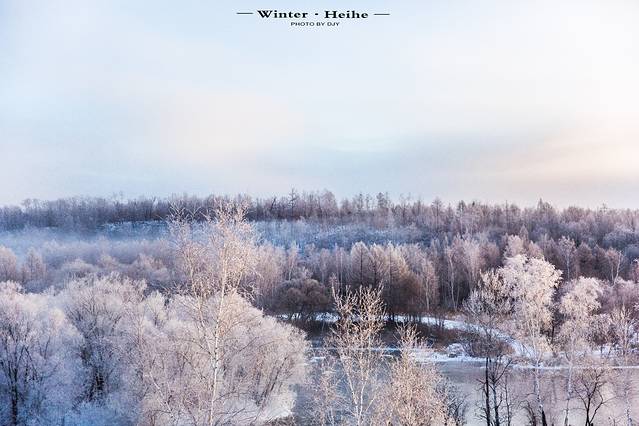 逊克县古纳温雾凇景区