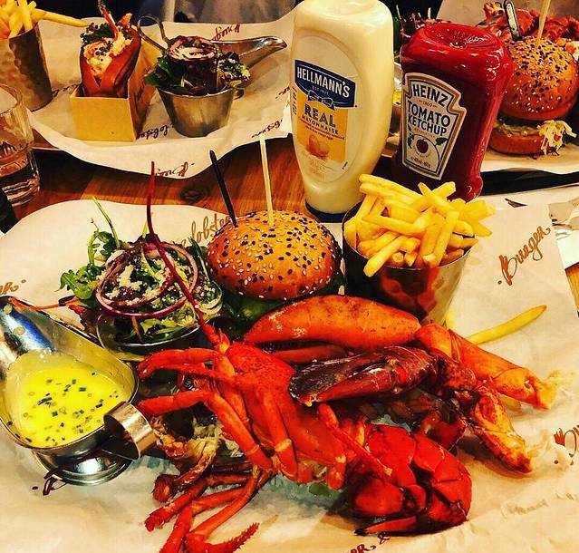 Burger and Lobster at Harvey Nichols