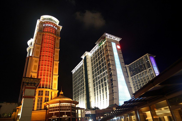 澳门金光大道夜景