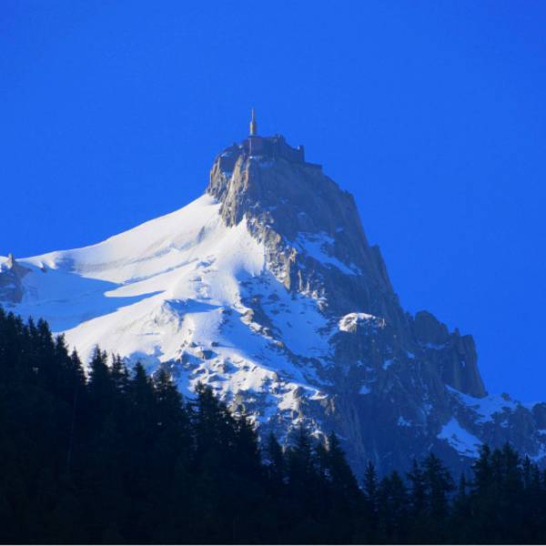 这就是最主要的缆车aiguille du midi要到达的缆车上站位置--南针峰