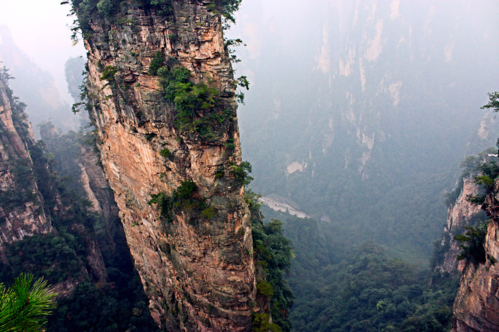走廊 虽然走了很久过去且原路返回 但不虚此行 超级棒的风景 _杨家界"