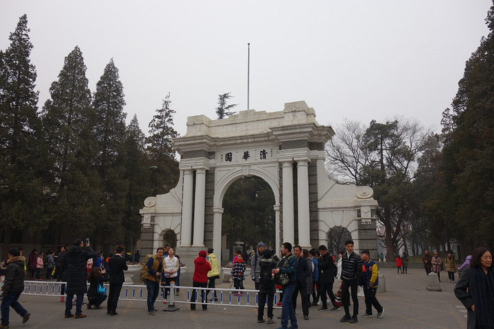 手绘清华二校门,大学二校门,大学校门_大山谷图库