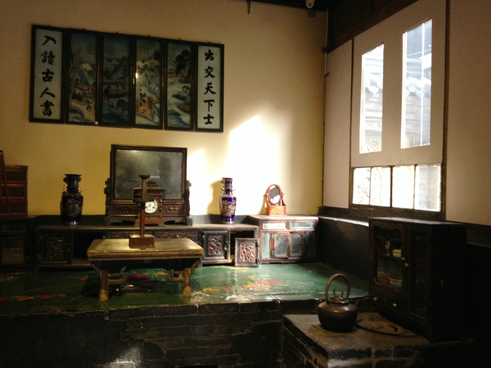 冬天的山西很冷,每家都会有一个热炕.