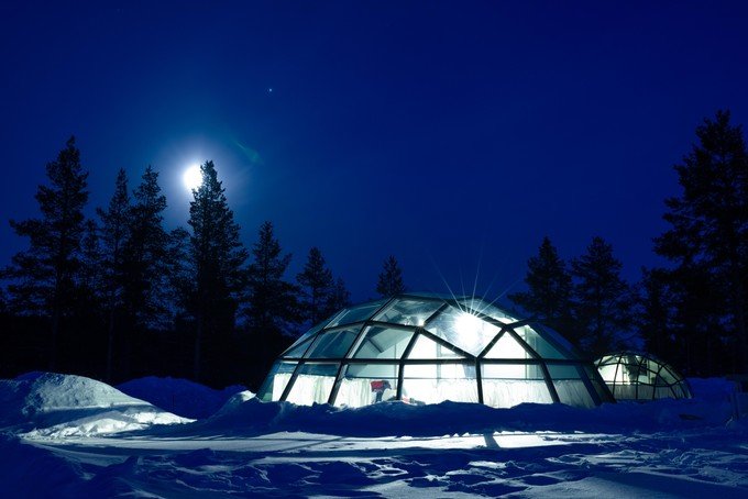 冰天雪地极光北欧的梦幻世界