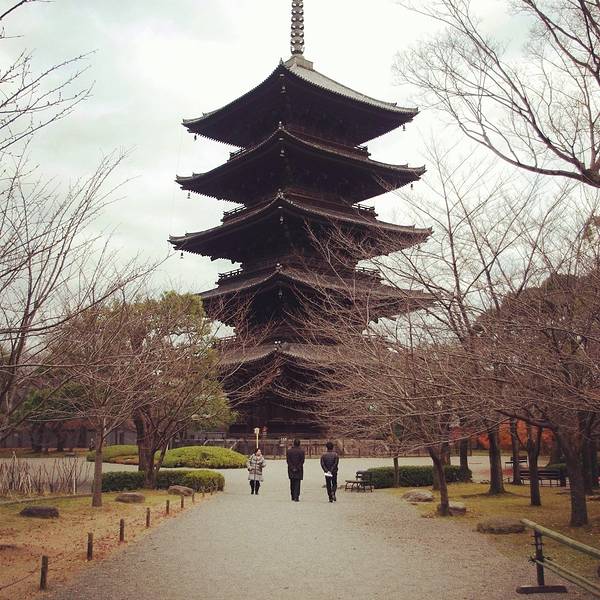 东寺的五重塔一定是京都宣传片中出镜率最高之一 塔内有空海自己设计