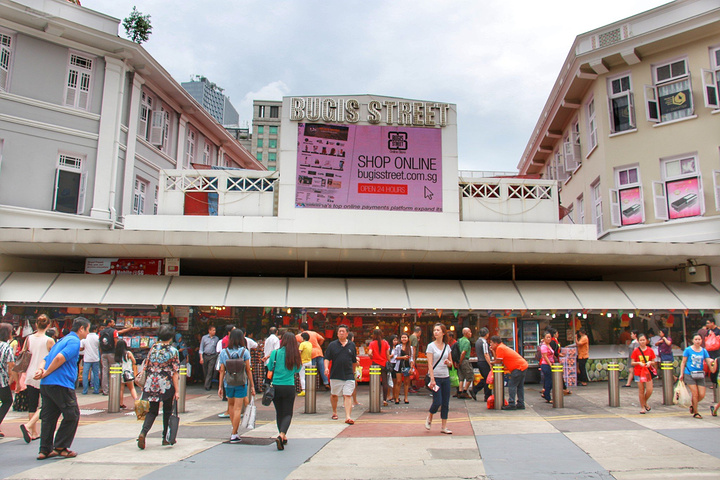 叫武吉士街,也就是我们常常说的夜市,在新加坡算是平民购物天堂,汇集