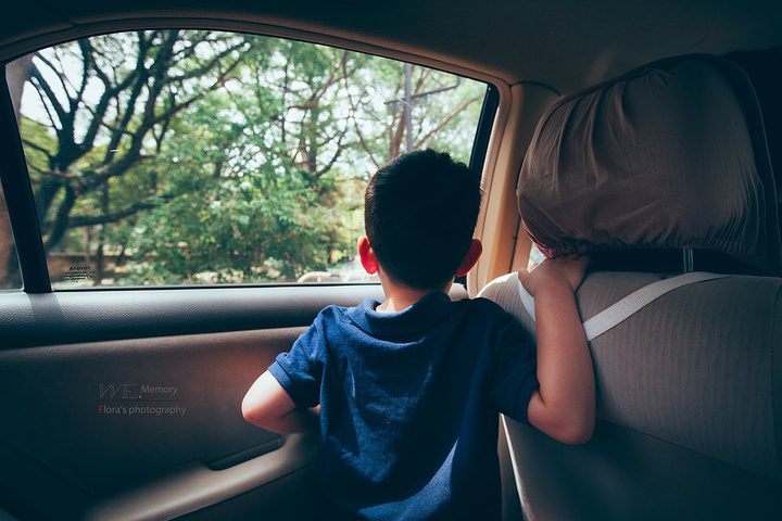 我索性拖了鞋子晒脚丫,车里咿咿呀呀放着歌,我扭头说仔仔快看妈妈的