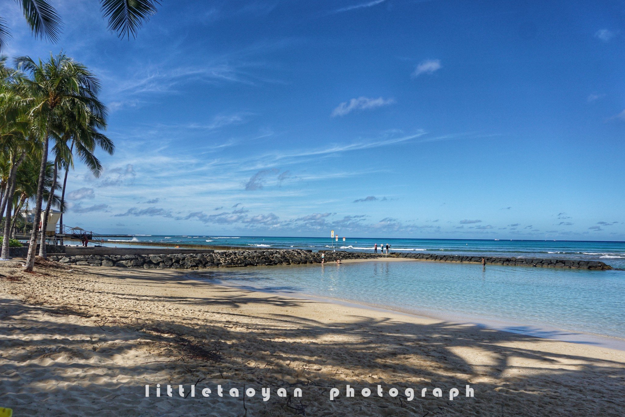 waikiki是夏威夷的游乐场,海滩的典范