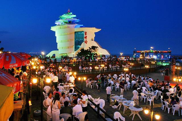 北戴河碧螺塔海上酒吧公园