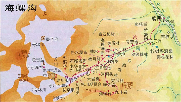 在海螺沟,燕子沟,南门关沟,雅家埂等景区里分布着大面积的红石滩,每一