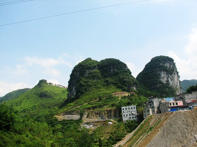 路上石山美景无限--马山金钗石林探秘1