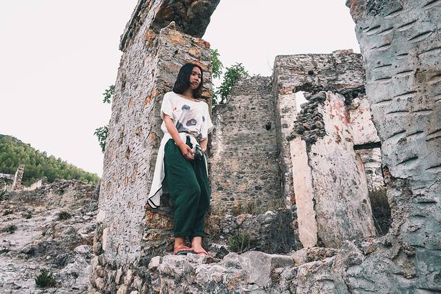 游记详情 另一个景点去的是kayakoy卡亚寇伊,古代的karmylassos,非常