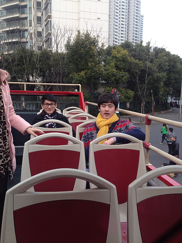 "豫园里面有这种双层观光巴士，我们当时逛累了，不想动，于是买了¥40的日票，到景点（线路图自己查..._BUS TOUR 上海观光游"的评论图片