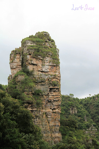 "...天飘降，轻柔，飘忽，无声无息……与雄伟壮阔的悬崖背景，刚柔并济，奇妙地融为一体，真叫人叹为观止_广东大峡谷"的评论图片