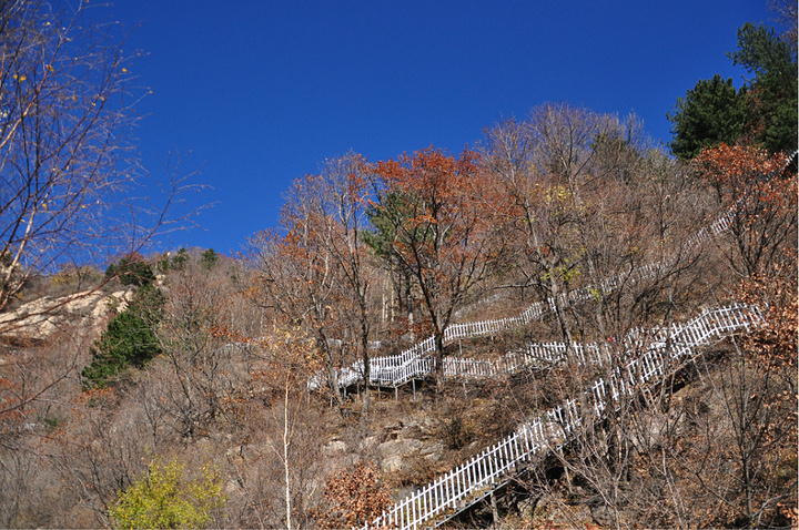 "主峰一带明显突出，其外围呈中低山峦，地貌十分复杂。在莲花池有写生的学生，作画之人已是风景一角_雾灵山"的评论图片