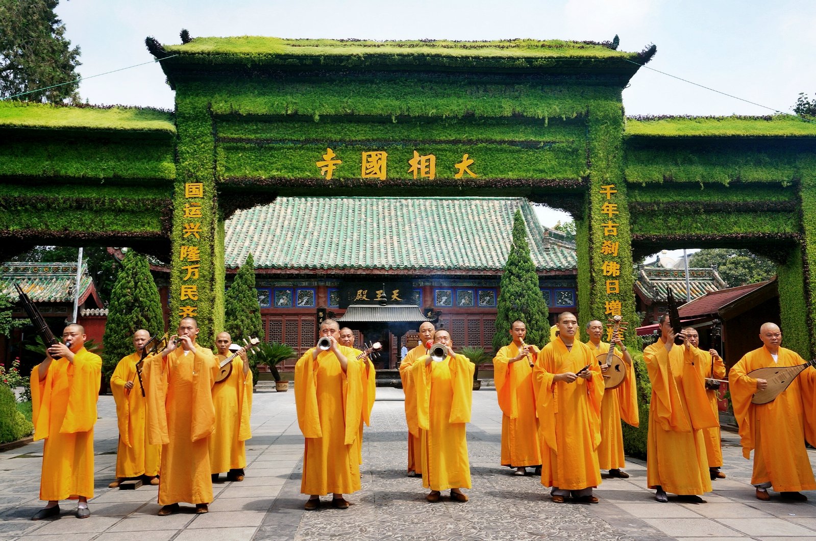 大相国寺始建于北齐,位于著名的文化历史名城,八朝古都开封市中心,大