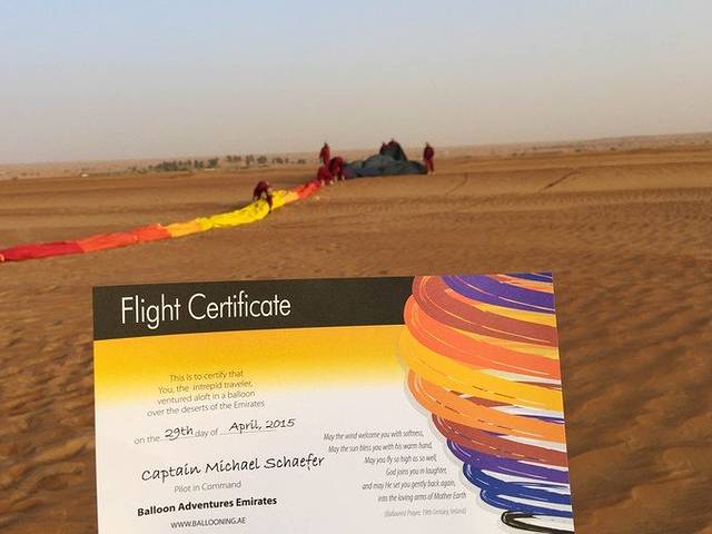 阿联酋热气球探险