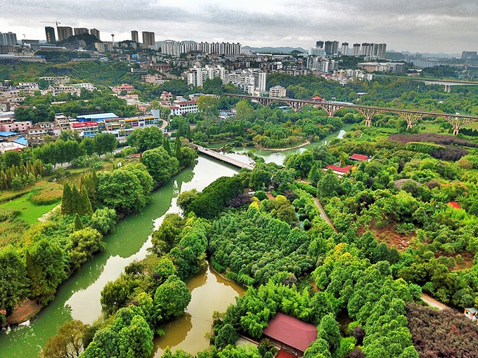 花溪国家城市湿地公园十里河滩景区图片